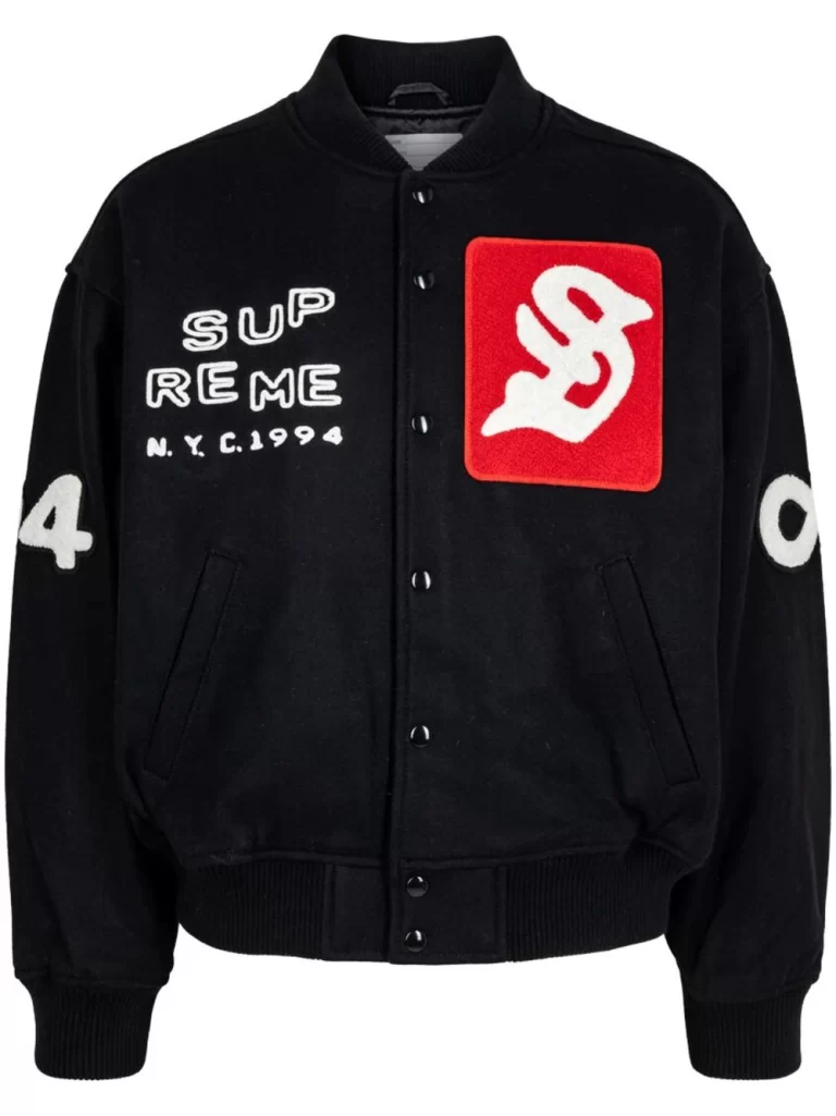 Supreme Tourist Varsity “Black” Jacket: A Stylish Ode to Streetwear Culture缩略图